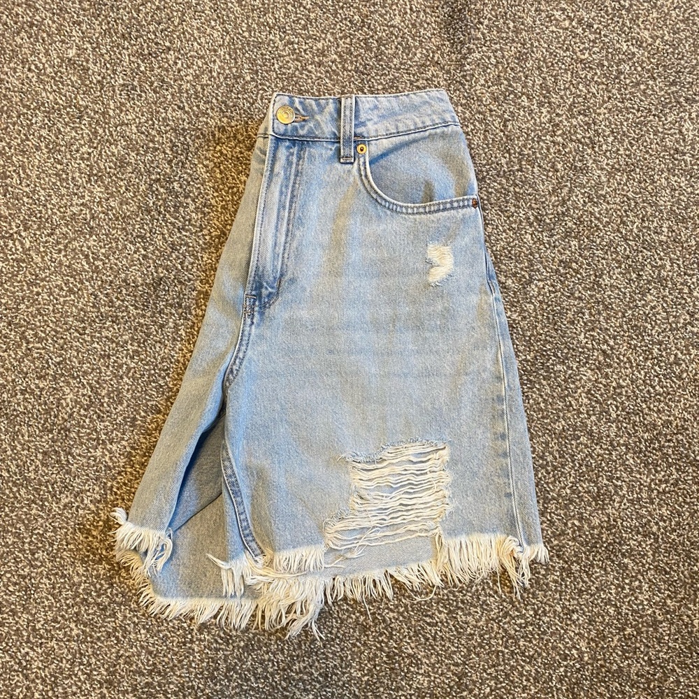 H&M Ripped Jean Shorts